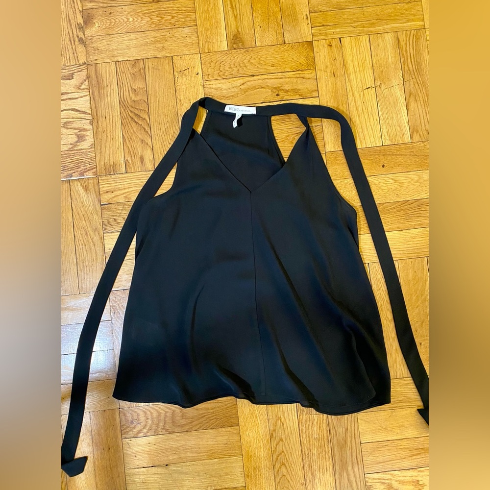 BCBGeneration tank top with neck tie